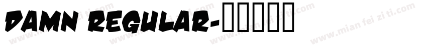 DAMN Regular字体转换